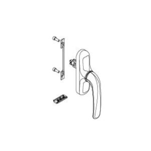 01039500 CREMONESE PRIMA 900 COLORE NERO RAL 9005 PER ANTA RIBALTA. GIESSE