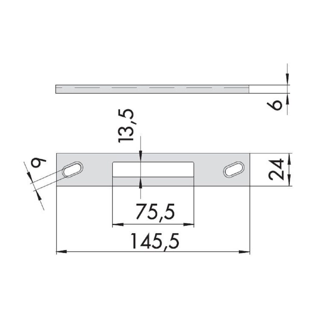 CONTROPIASTRA IN NYLON 06287 12 0 CISA | Paride Ferramenta - 11