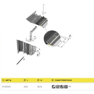 0712-250 SQUADRETTA CERVINO 4,3X26,1 MM. L.M. DEI F.LLI MONTICELLI | InfissoPro 0712-250 SQUADRETTA CERVINO 4,3X26,1 MM. L.M. DEI F.LLI MONTICELLI | InfissoPro