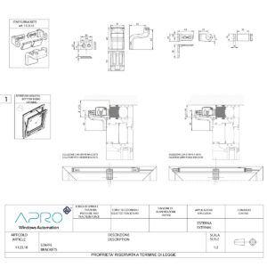 A1123.18 APRO STAFFA VASISTAS. MASTER ITALY | InfissoPro