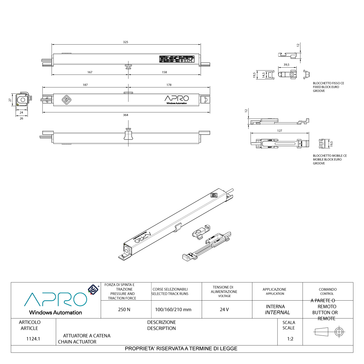 A1124NEOPA.1 APRO ATTUATORE A CATENA DA INCASSO 250N 24V COLORE NERO. MASTER ITALY FOTO 2 A1124NEOPA.1 APRO ATTUATORE A CATENA DA INCASSO 250N 24V COLORE NERO. MASTER ITALY | InfissoPro