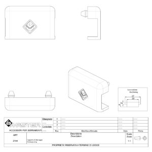 A0319 SQUADRETTA ALLUMINIO PRESSOFUSO. MASTER ITALY | InfissoPro