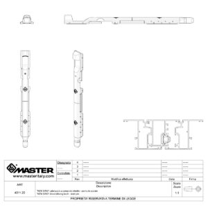 A4011.20 CATENACCIO NYLON A COMANDO DIRETTO CAMERA EUROPEA. MASTER ITALY | InfissoPro