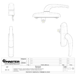 A6011ARGEN.10 CREMONESE ANTA RIBALTA AFM SULLA CREMONESE ARGENTO. MASTER ITALY | InfissoPro