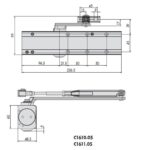 C1611-05-0-44 CHIUDIPORTA PROFESSIONAL PLUS 2 NERO RAL 9005. CISA | InfissoPro