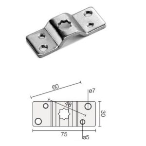 MS45AS02N0G00 STAFFA DI SUPPORTO MAX 50NM INTERASSE 48 MM. F.LLI COMUNELLO