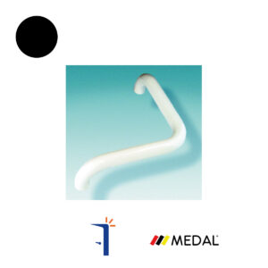 4A36BR3 36B MANIGLIONE ALLUMINIO INTERASSE 350 MM COLORE NERO RAL 9005. MEDAL