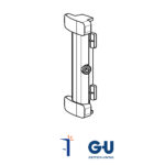 6-35845-09-0-1 SCONTRO ROSTRO CENTRALE PER SERIE C.E. INTERASSE 9 MM BATTENTE-SCOMPARSA. G-U | InfissoPro