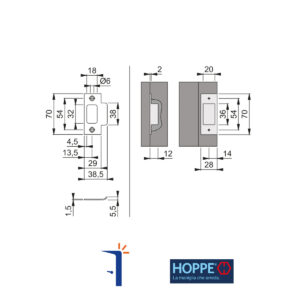 658206 CONTROPIASTRA HCSC SB-A HCS SB-A. HOPPE | InfissoPro