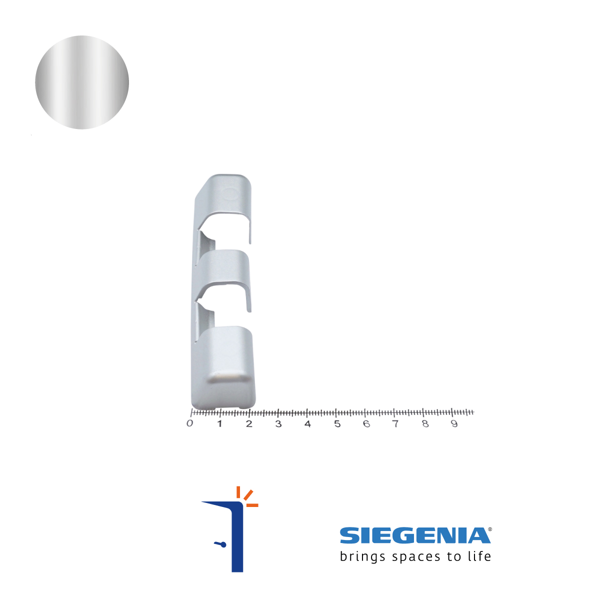 FKFE0012-L24011 COPERCHIETTO INFERIORE ANTA SX EV1 C.E. COLORE ARGENTO. SIEGENIA FOTO 3 FKFE0012-L24011 COPERCHIETTO INFERIORE ANTA SX EV1 C.E. COLORE ARGENTO. SIEGENIA | InfissoPro
