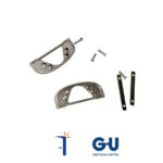 K-16785-00-0-1 CONFEZIONE ACCESSORI CARTER BRACCETTI SUPERIORI ARGENTO. G-U | InfissoPro