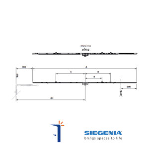 TGKK4060-100010 ASTA CREMONESE AF GR100-500 (1000-1200). SIEGENIA | InfissoPro