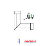 ARX.10.62 ANGOLI EPDM TWIN SYSTEMS CX450 RX450 RX500 RX600 SX110 CONFEZIONE DA 100 PZ. PRODUCTA | InfissoPro