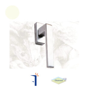 MA2720W9010 ID616 MANIGLIA D.K. QUADRA 8 SCATTI COLORE BIANCO OPACO RAL 9010. DIAMOND