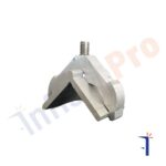 Squadretta in alluminio estruso FG40B per profili freddi r40 | InfissoPro Squadretta in alluminio con grano in acciaio foro quadro FG40B per profili freddi r40