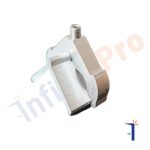 Squadretta in alluminio estruso FG2160 per profili rx600 con grano in accaio a2