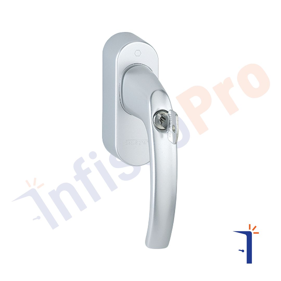 0530S Martellina DK in alluminio SecuSignal® HOPPE per finestre Maniglia per finestre smart 0530S Martellina DK in alluminio SecuSignal HOPPE per finestre