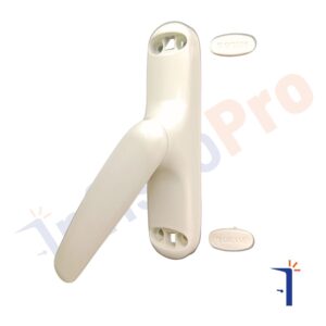 maniglia ribassata per persiane colore avorio