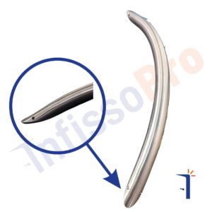 Maniglione Tubolare Ad Arco 05.19.302-Eco Diametro 30 mm, L 600 mm, I 500 mm, In Acciaio Inox 304 Satinato. MPM