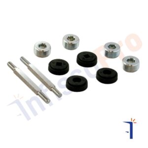 kit per il fissaggio di maniglioni per portone, doppio maniglione esterno