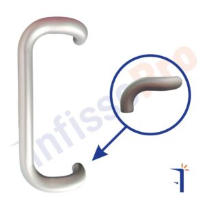 maniglione inox per portone