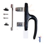 Maniglia Giesse Unica Apex 01154500 per persiane e finestre colore nero