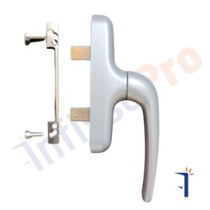 Maniglia cremonese Giesse Prima 01024 per finestre e persiane. | InfissoPro Maniglia cremonese Giesse Prima colore argento