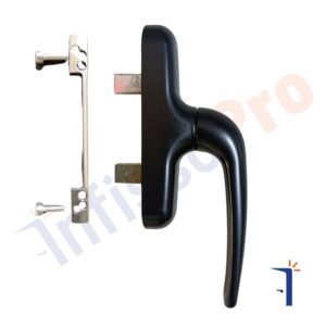 Maniglia cremonese Giesse Prima 01024 per finestre e persiane. | InfissoPro Maniglia cremonese Giesse Prima colore nero