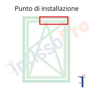 Braccio per anta ribalta T1 microventilazione per profili R40 04229 Giesse | InfissoPro