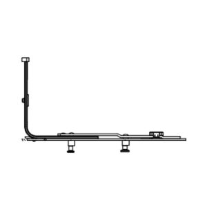 Chiusura inferiore G-U Italia per anta a ribalta  UniJet con 2 nottolini