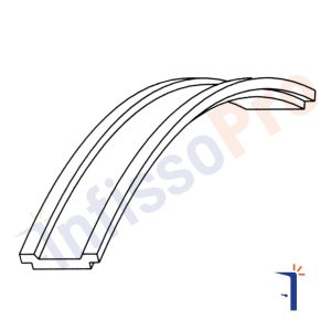 Astina di collegamento Giesse 03524 camera europea colore grigio rotolo da 250mt