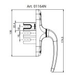 Maniglia cremonese Giesse unica monodirezionale | InfissoPro Maniglia cremonese Giesse unica monodirezionale | InfissoPro