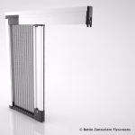 Zanzariera plissettata Bettio Picopliss ad apertura laterale senza binario a terra