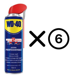 WD-40 promo pack 6pz. Professionale multiuso a doppia azione 6X500ml | InfissoPro 35014847