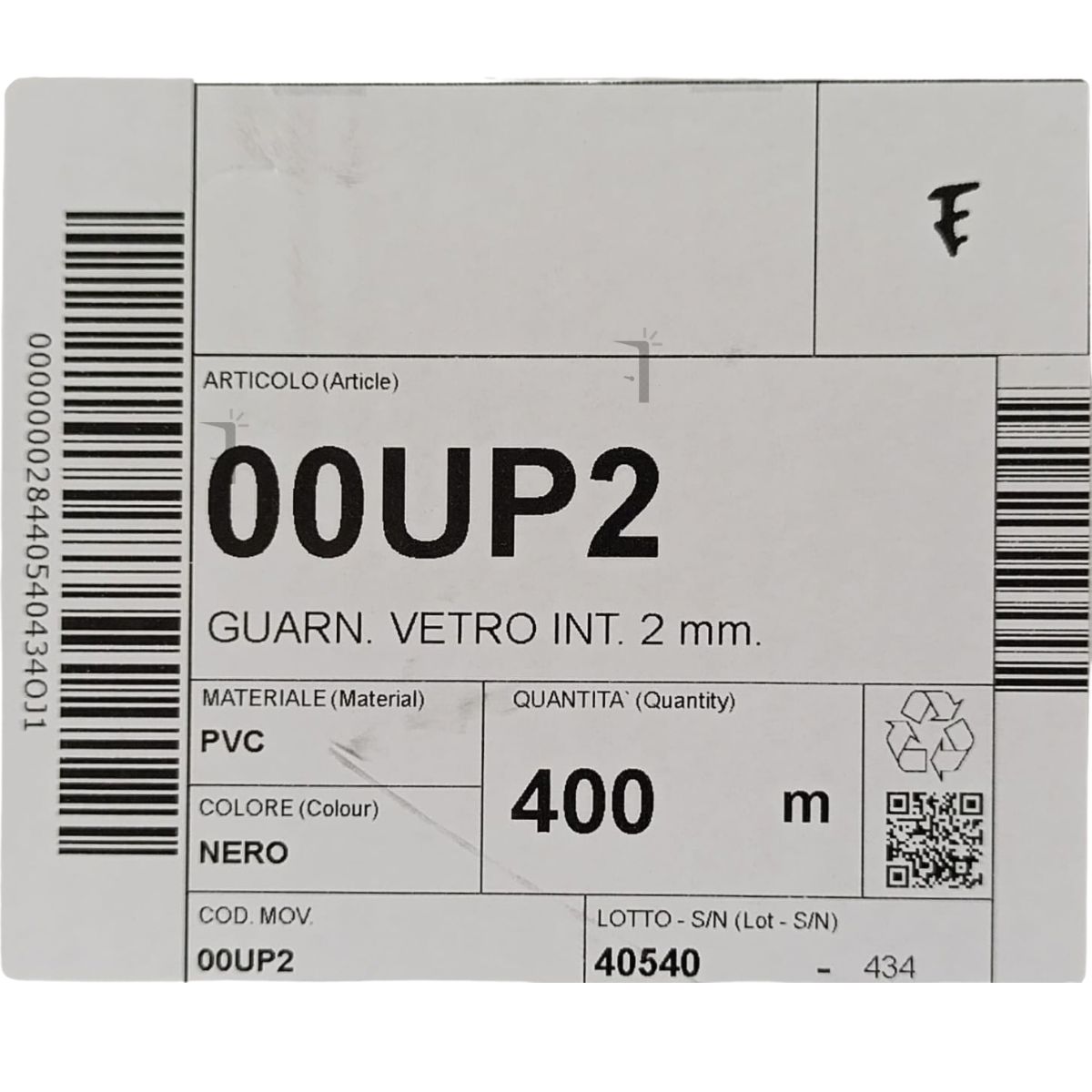 Complastex UP2 guarnizione fermavetro 2 mm Complastex serie UP | InfissoPro