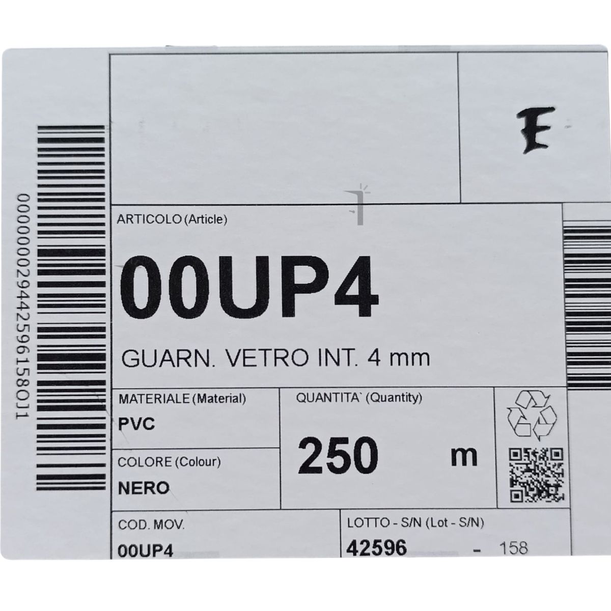 Complastex UP4 guarnizione fermavetro 4 mm Complastex serie UP | InfissoPro