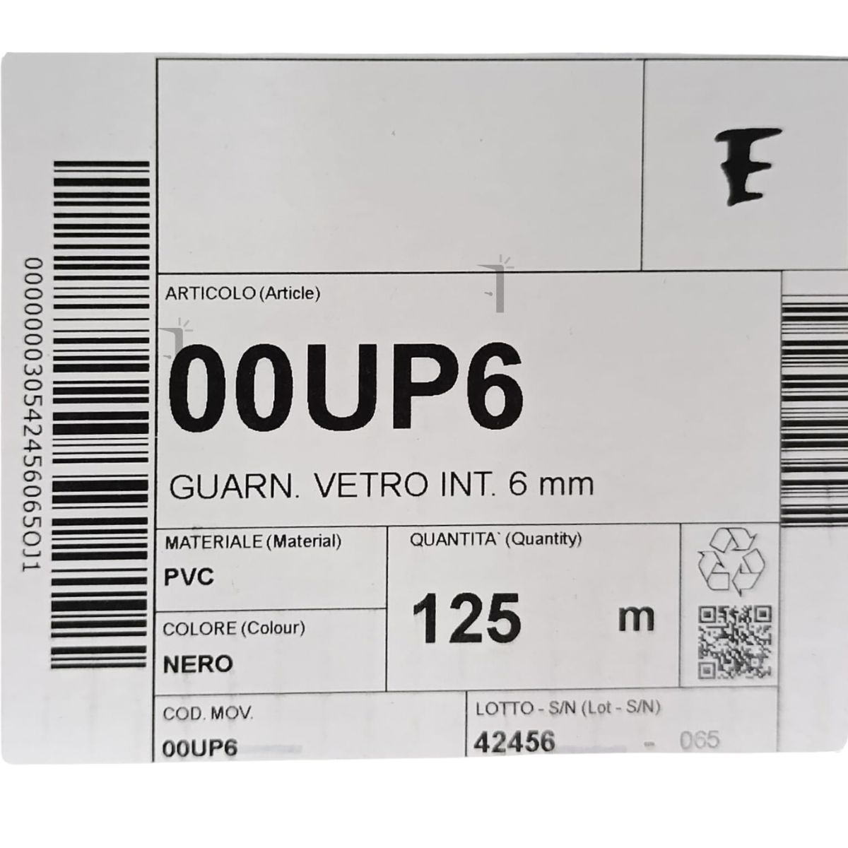Complastex UP6 guarnizione fermavetro 6 mm Complastex serie UP | InfissoPro