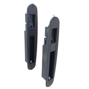 Maniglia MASTER Altair ad incasso Art. 6501.1 colore Nero opaco per infissi scorrevoli confezione da due pezzi | InfissoPro 38088273